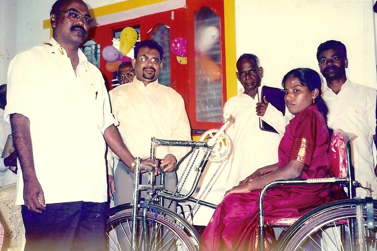 Distribution of Custom made Cycles tothe Physically Challenged